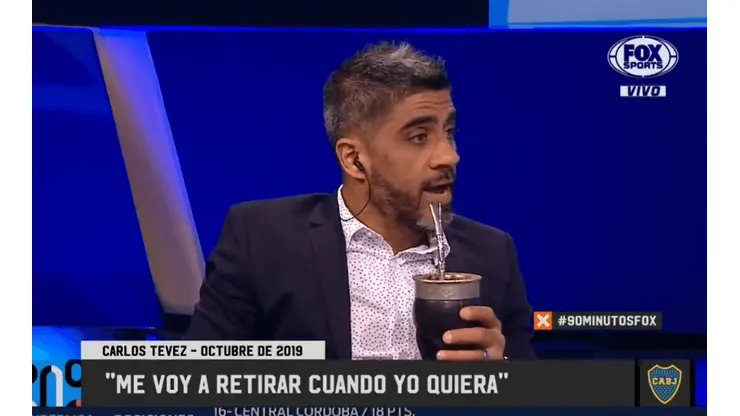¿Qué le diría Riquelme a Tevez? Bulos agarró el mate y simuló el diálogo