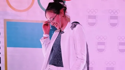 Delfina Pignatiello fue elegida la mejor deportista argentina y se cantó un reggaeton en pleno escenario