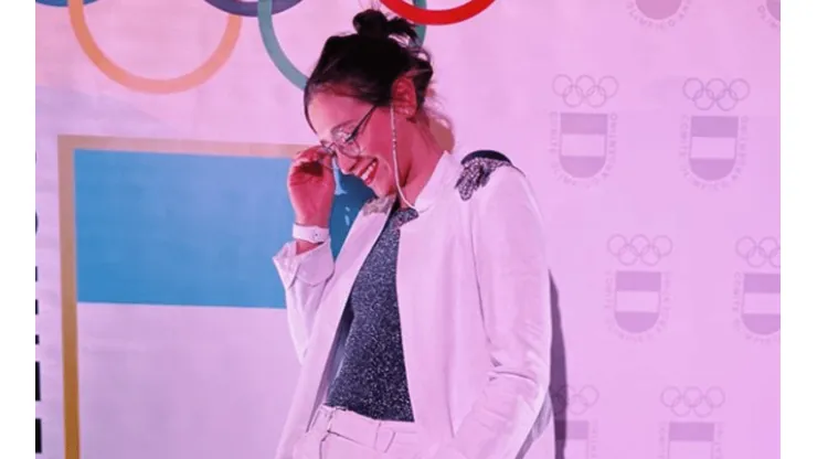 Delfina Pignatiello fue elegida la mejor deportista argentina y se cantó un reggaeton en pleno escenario