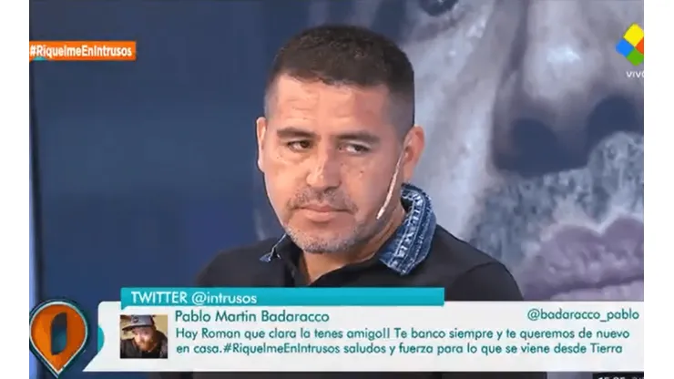 En vivo: Rial le contó a Riquelme que Angelici le dijo "psicópata"