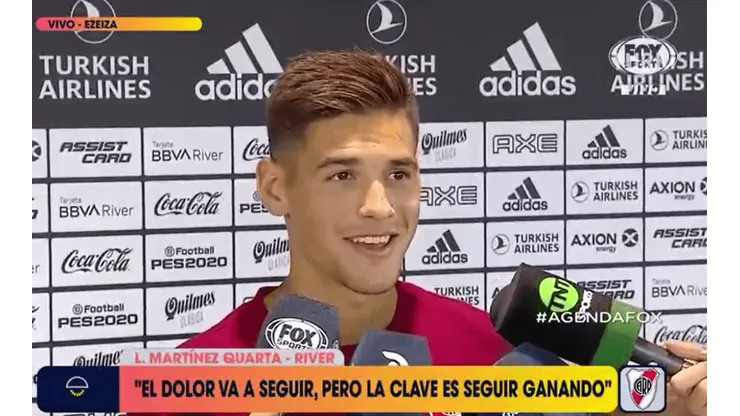 A Martínez Quarta le preguntaron por el último festejo de Boca y metió sonrisa