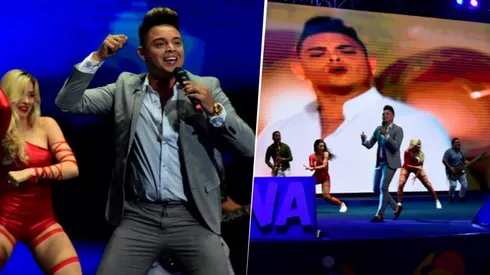 Óscar Prince y su show en el sorteo de la Copa América 2020.