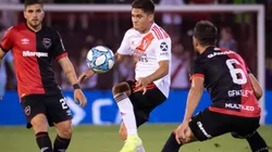 Juan Fernando Quintero en su partido con River contra Newell´s.