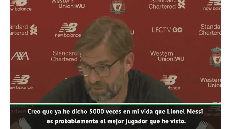 Admiración pura: la reacción de Klopp al sexto Balón de Oro de Messi