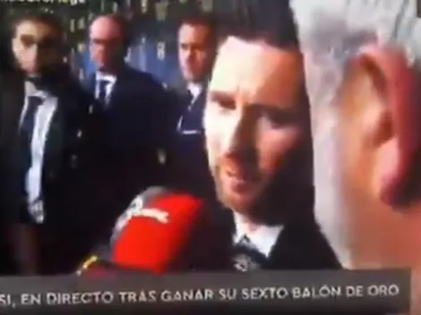 "Esperá que termine": Messi ante un periodista identificado con CR7 que lo interrumpió