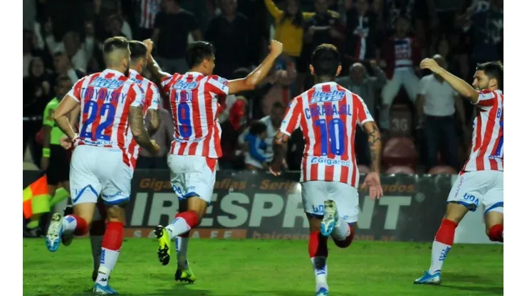 La celebración de los jugadores Tatengues.