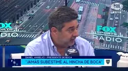 Daniel Angelici en Fox Sports Radio.