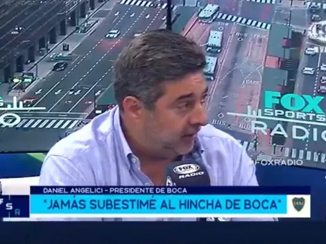 Angelici, en llamas: dijo que Riquelme es hincha de un equipo que no es Boca