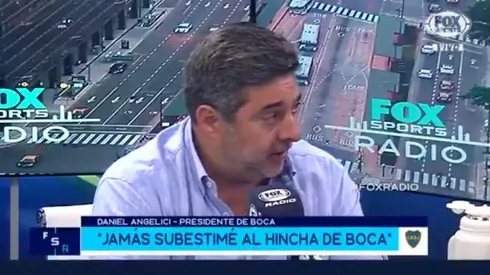 Daniel Angelici en Fox Sports Radio.