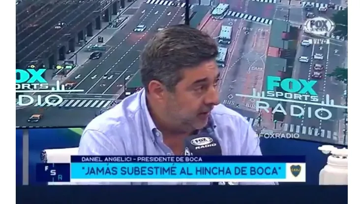 Daniel Angelici en Fox Sports Radio.