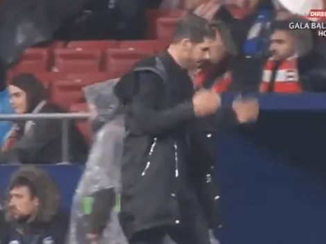 Rendido ante él: la particular reacción de Simeone cuando Messi hizo el gol