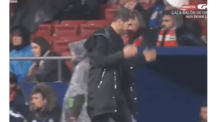Rendido ante él: la particular reacción de Simeone cuando Messi hizo el gol