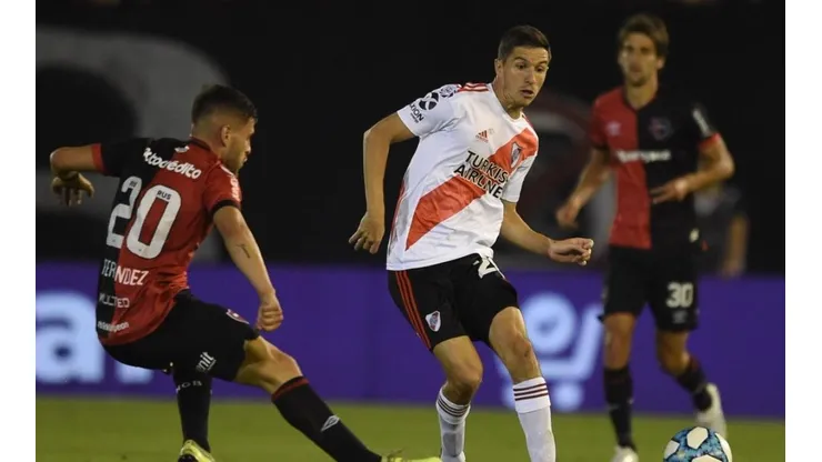 Ignacio Fernández durante la victoria sobre Newell's.