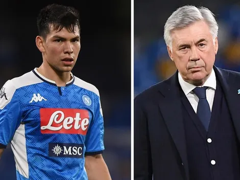 Ancelotti criticó a Lozano y a sus compañeros del Napoli