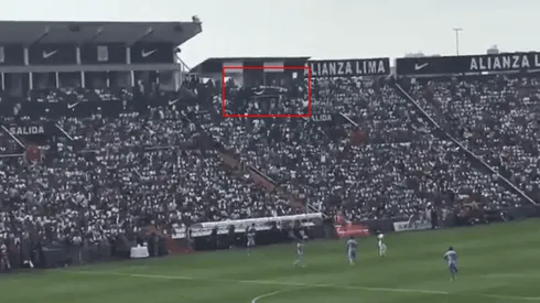 El panel se cayó mientras se jugaba el partido entre Alianza y Cristal.