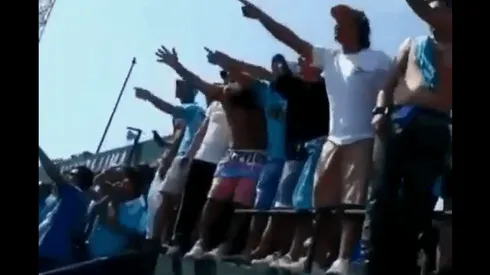 Los de Sporting Cristal ocuparon la tribuna norte del Alejandro Villanueva.