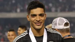 El festejo de Jiménez por la victoria del América