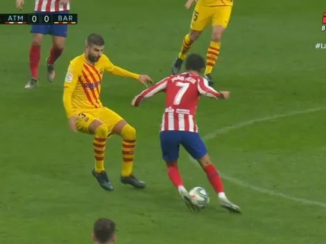 ¡Un atrevido! Joao Félix dejó en ridículo a Piqué con un caño memorable