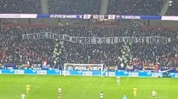 Los fans del Atlético hicieron una bandera para Griezmann con un duro mensaje