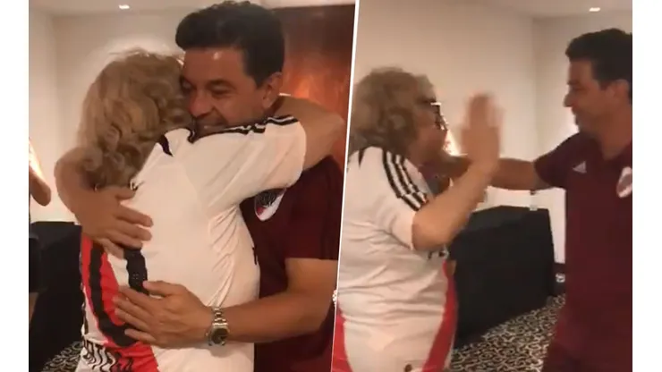 Video: "¡Hola, abuela!", la sorpresa que le dio Gallardo a una señora