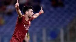 Javier Pastore festejando un gol en la Roma.