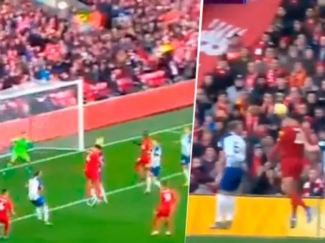 Van Dijk metió dos goles iguales y el Liverpool ya le gana al Brighton