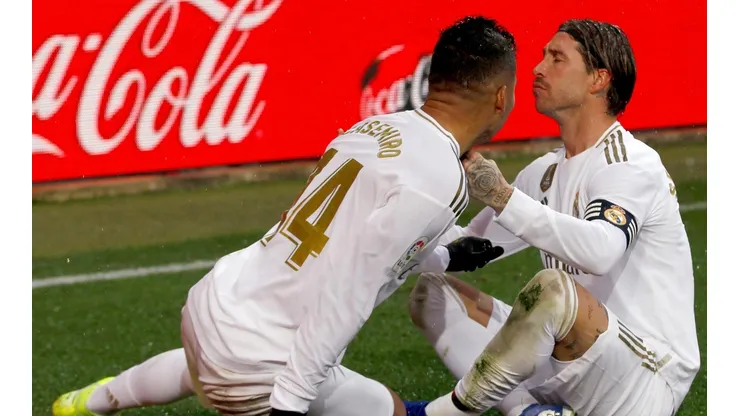 Sergio Ramos, autor del primer tanto del Real Madrid.