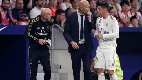 Zinedine Zidane y James Rodríguez.