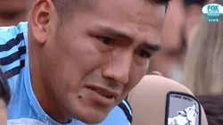 Esto genera Maradona: un hincha de Banfield rompió en llanto al verlo