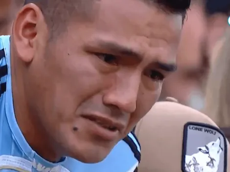 Esto genera Maradona: un hincha de Banfield rompió en llanto al verlo