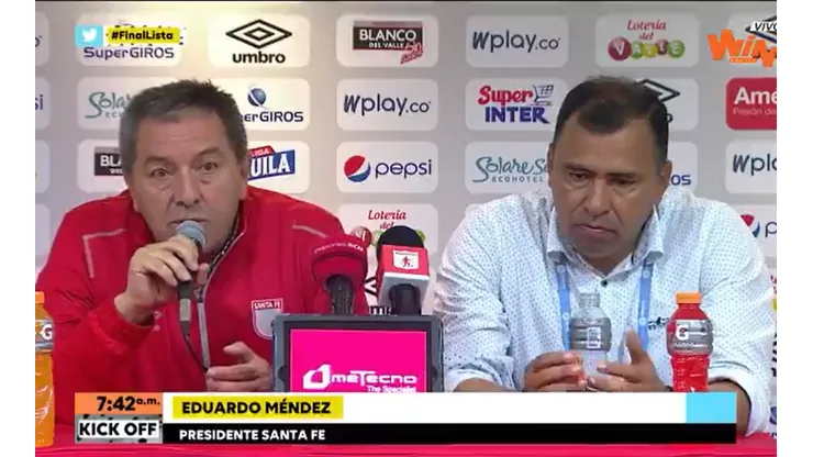 Presidente de Santa Fe insinúa que hubo "arreglo" en el juego vs. América