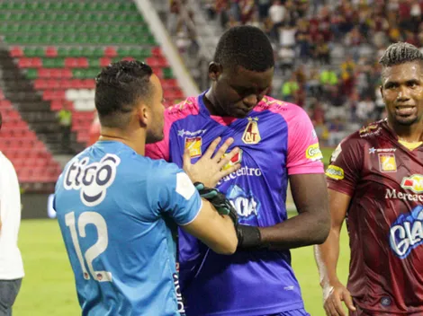 La desconsoladora imagen del portero del Tolima tras quedar eliminado por Junior