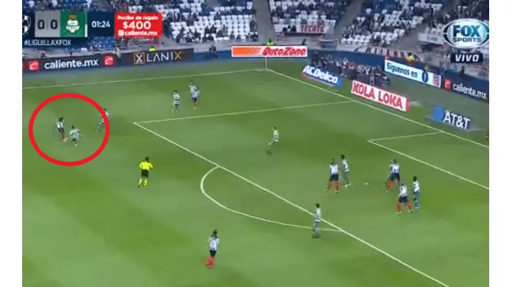 7 minutos de furia: Monterrey ya le gana 2-0 a Santos