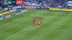 Furch se hizo un espacio y marcó el gol para acercar a Santos