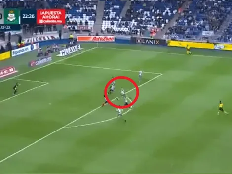 Furch se hizo un espacio y marcó el gol para acercar a Santos