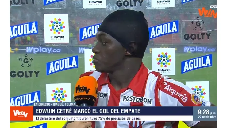 Edwuin Cetré, jugador del Junior de Barranquilla.