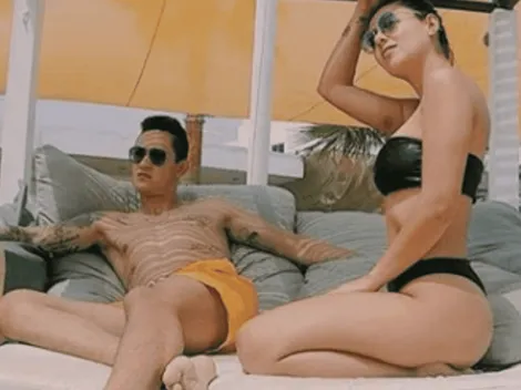 Gudiño publicó una foto con su esposa en ropa interior Instagram