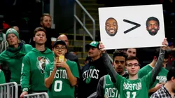 Fanáticos de Celtics empapelaron el TD Garden y cantaron contra Kyrie Irving