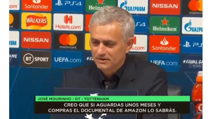 José Mourinho, DT del Tottenham de Inglaterra.