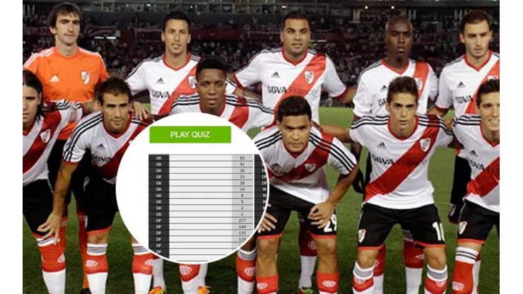 Juego: tenés que poner todos los jugadores de River de los últimos 10 años