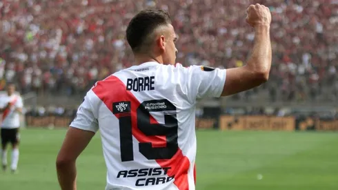 Rafael Santos Borré, jugador de River Plate en Argentina.