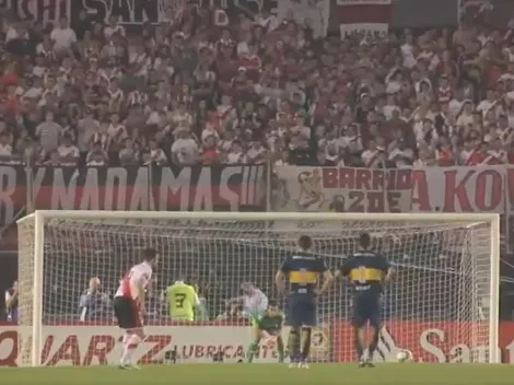 River también recordó el penal de Barovero a Gigliotti