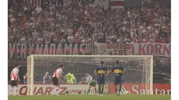 River también recordó el penal de Barovero a Gigliotti
