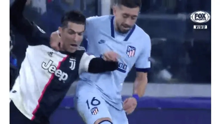 La pequeña pelea entre Herrera y Ronaldo en duelo de Champions