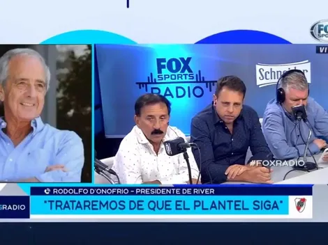 En medio del dolor, D'Onofrio llevó tranquilidad sobre el futuro de Gallardo