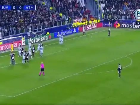 ¡Está loco! El golazo imposible de Dybala de tiro libre ante Atlético Madrid