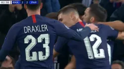 El festejo de los jugadores de Paris Saint-Germain.