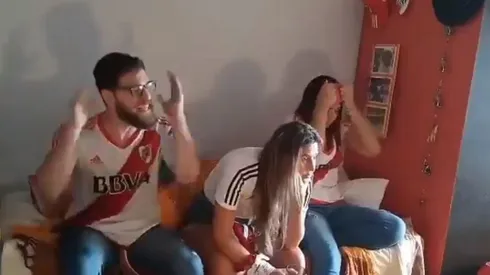 Le da vergüenza hasta a los de River: se filmaron viendo la final y subieron el video