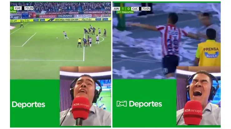 Así narro Eduardo Luis López el gol de Teo Gutiérrez al Cúcuta en Barranquilla.