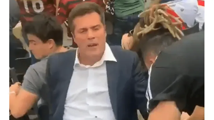 El casi desmayo del exarquero Julio César en el segundo de Gabigol a River